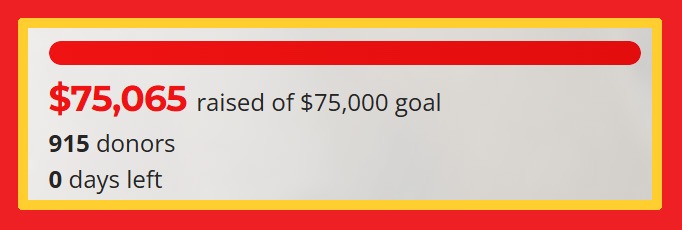 2025 Hearts for Paws Raffle Ending Number - Over $75,000 raised!